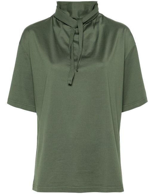 Lemaire Green T-Shirt With Foulard