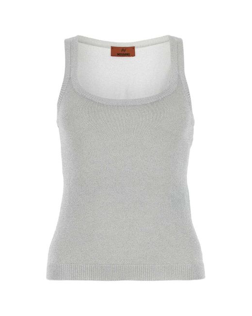 Missoni Gray Viscose Blend Tank Top