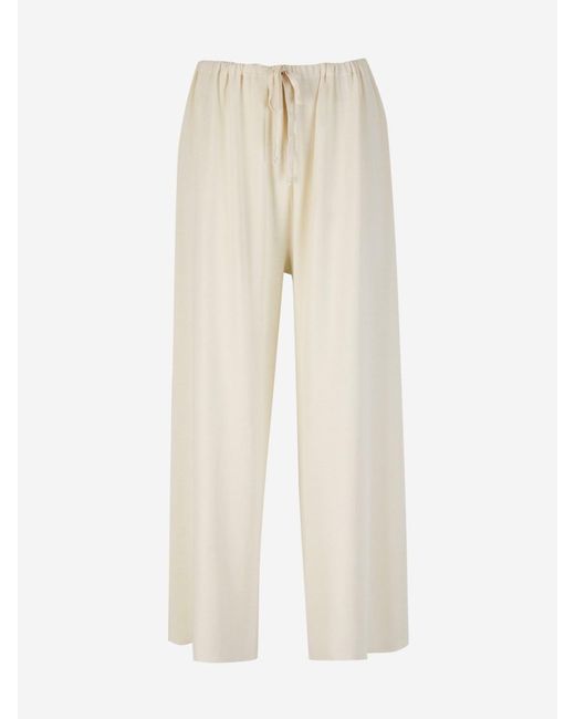 The Row Natural Wide Delphine Joggers
