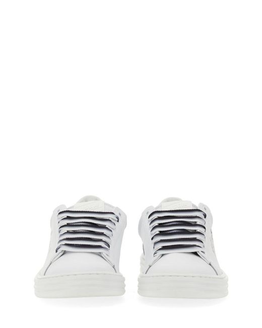 MSGM White Leather Sneaker for men