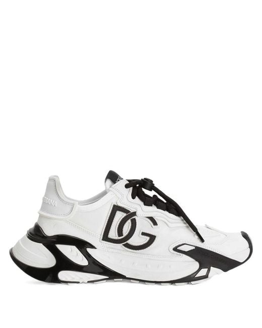 Dolce & Gabbana White Sports Shoes