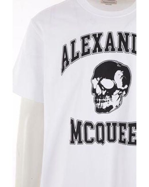 Alexander McQueen Blue T-Shirt for men