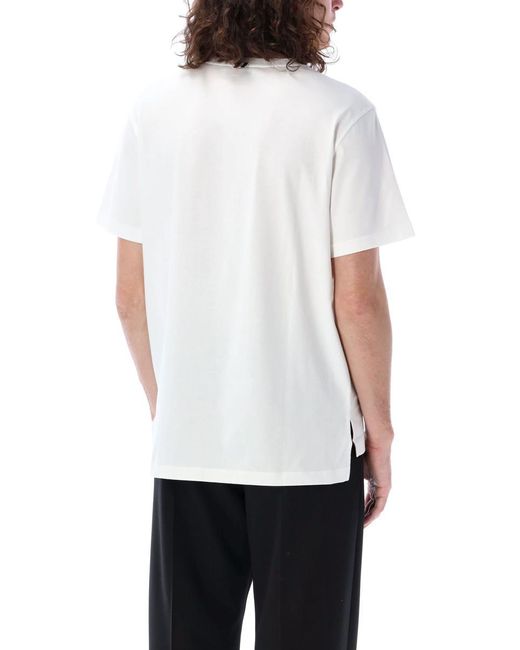 Thom Browne White Relaxed Fit T-Shirt for men