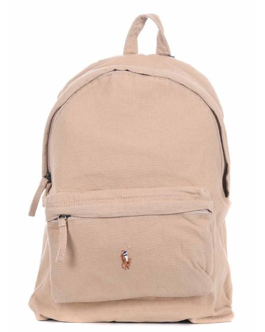 Polo Ralph Lauren Natural Canvas Backpack for men