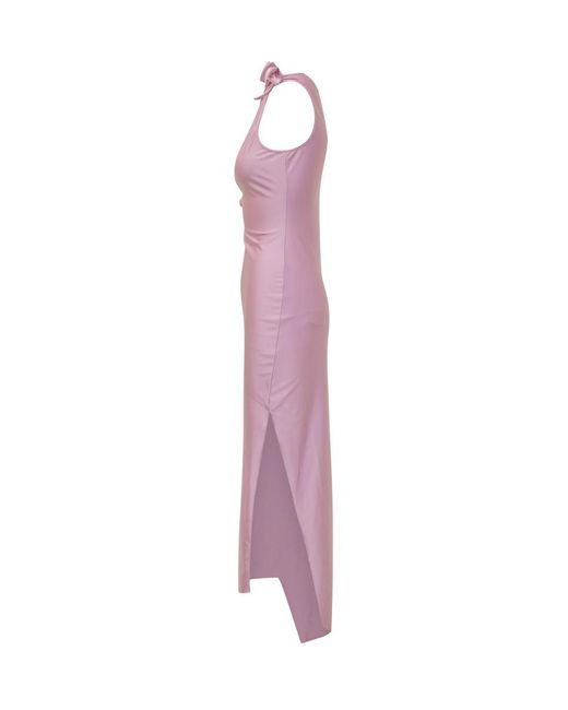 Coperni Purple Flower Gown
