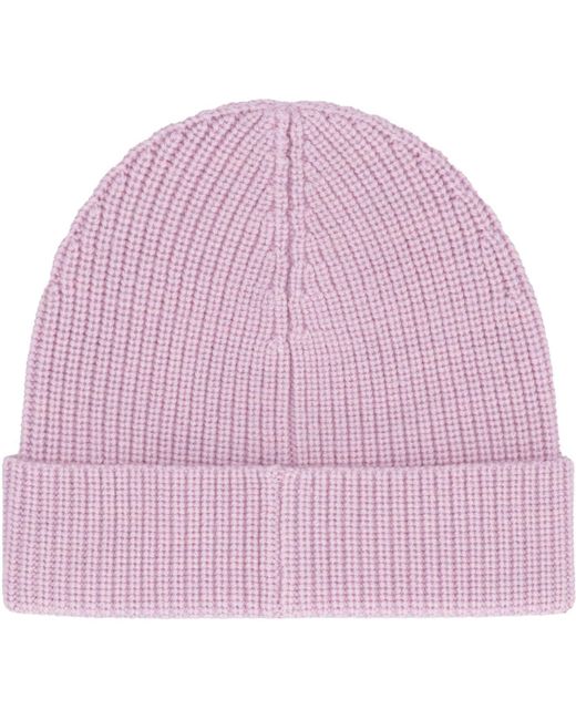 Isabel Marant Purple Bayle Merino Wool Hat