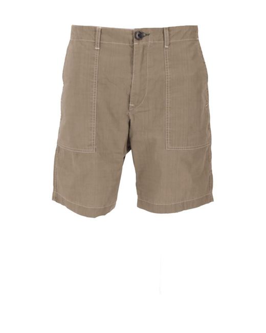Paul Smith Natural Patch Pkt Shorts for men