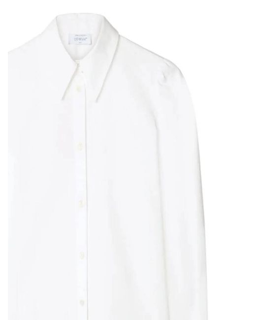 Off-White c/o Virgil Abloh White Cotton Shirt Dress