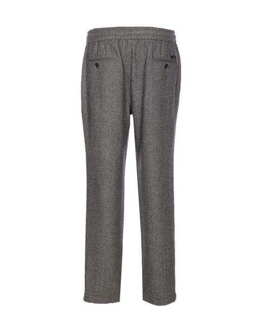 Dolce & Gabbana Gray Dolce&Gabbana Wool Jogging Pants for men