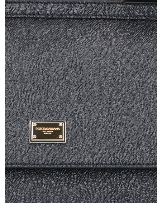 Dolce & Gabbana Black Medium Sicily Bag