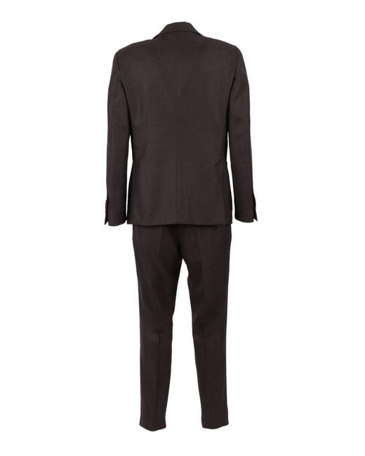 Lardini Black Single-breasted Suit for men