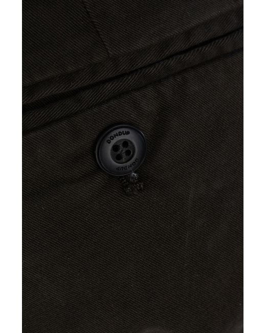 Dondup Black Gaubert Cotton Chino Trousers for men