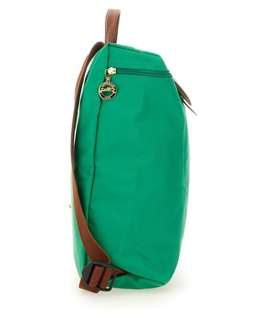 Longchamp Green "Le Pliage" Backpack