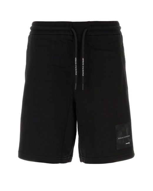 Armani Exchange Black Shorts for men