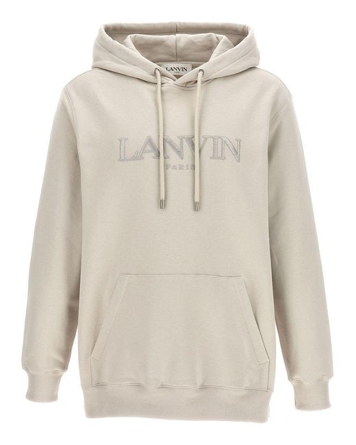 Lanvin White Classic Paris Sweatshirt for men