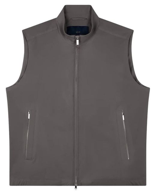 Paul & Shark Gray Typhoon Re-4X4 Vest for men