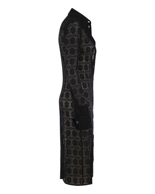 Sportmax Black Recente - Long-sleeved Dress