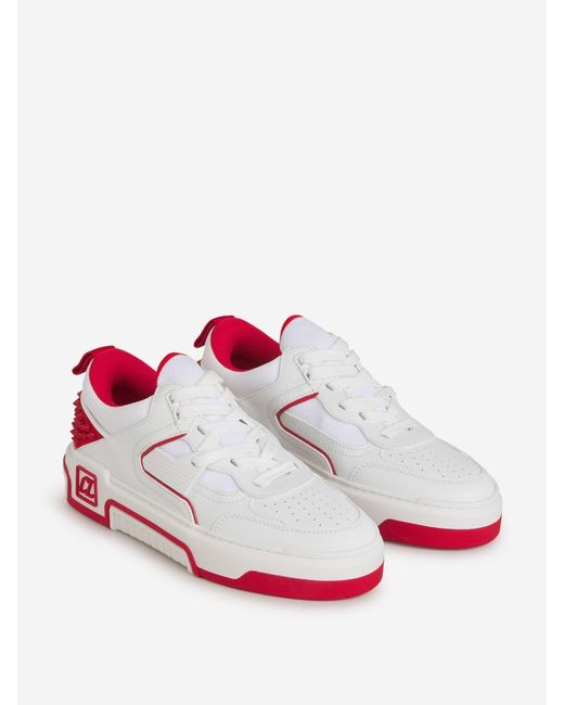 Christian Louboutin Pink Leather Astroloubi Sneakers