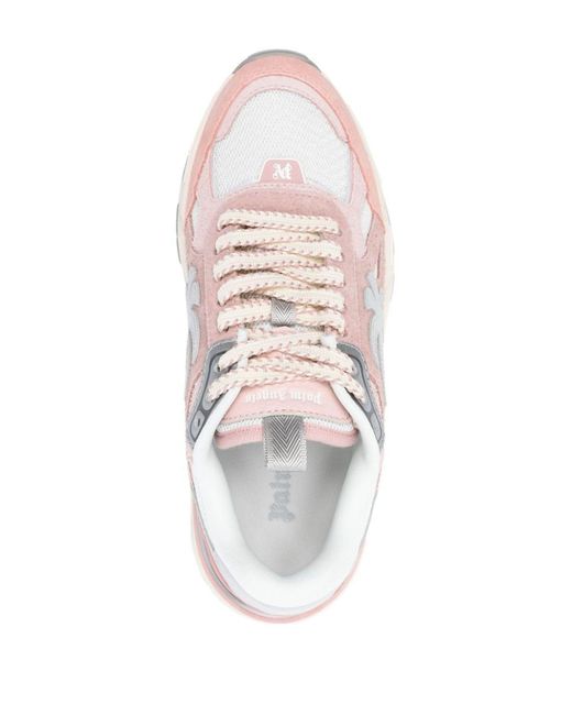 Palm Angels Pink Pa 4 Panelled Sneakers