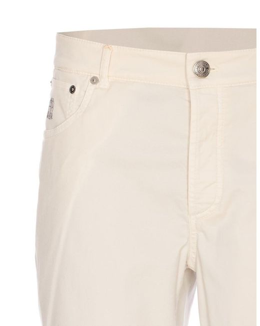 Brunello Cucinelli White Trousers for men