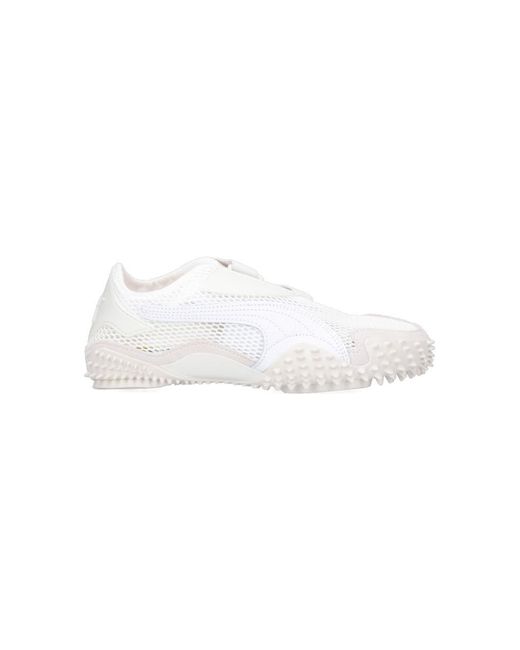 PUMA White Mostro Mesh Sneakers