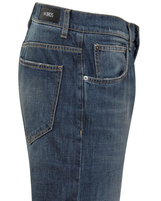 14 Bros Blue Cheswick Jeans for men