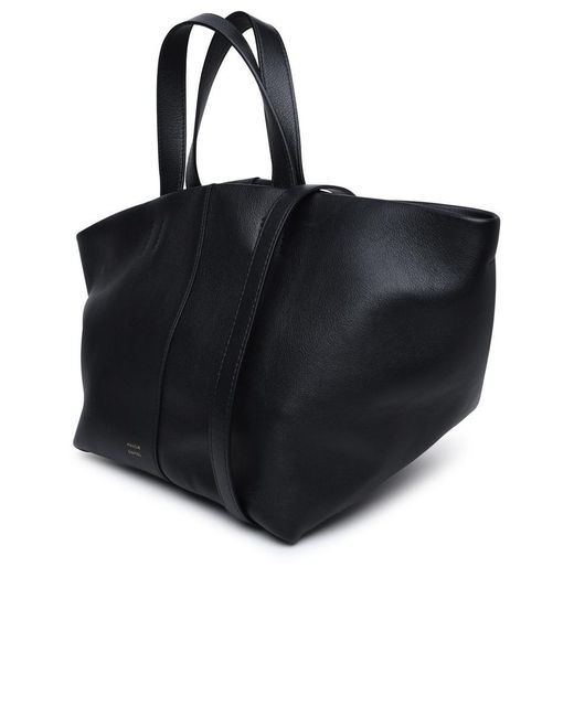 Mansur Gavriel Black Tulipano Calf Leather Bag