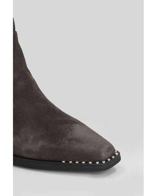 Ash Brown Hasley High Heels Ankle Boots
