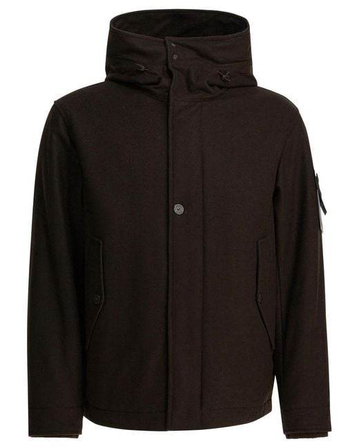Stone Island Men's Black Ghost Waterproof Down Jacket