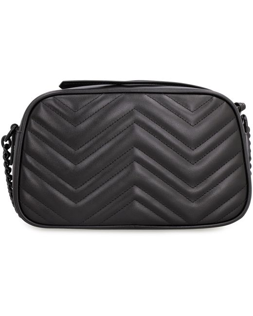 Gucci Black Gg Marmont Quilted Leather Shoulder Bag