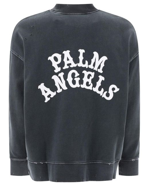 Palm Angels Gray "Dice Game" Sweatshirt for men
