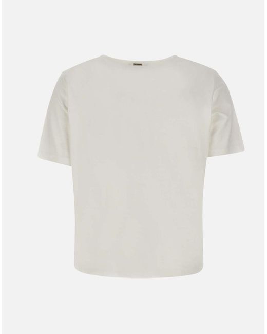 Herno White T-Shirts And Polos