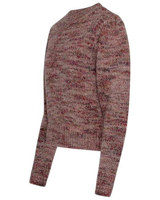 Isabel Marant Brown Isabel Marant Étoile Pink Wool Blend Pleany Sweater