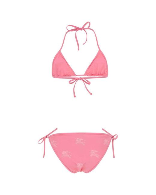 Burberry Pink Stretch Nylon Bikini