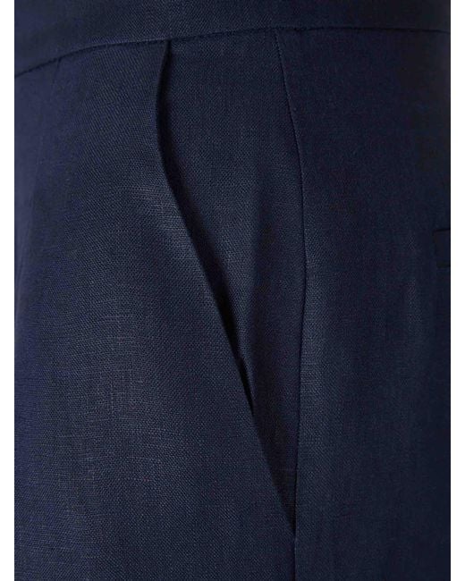 ANDRES OTALORA Blue Flared Pants Desperte