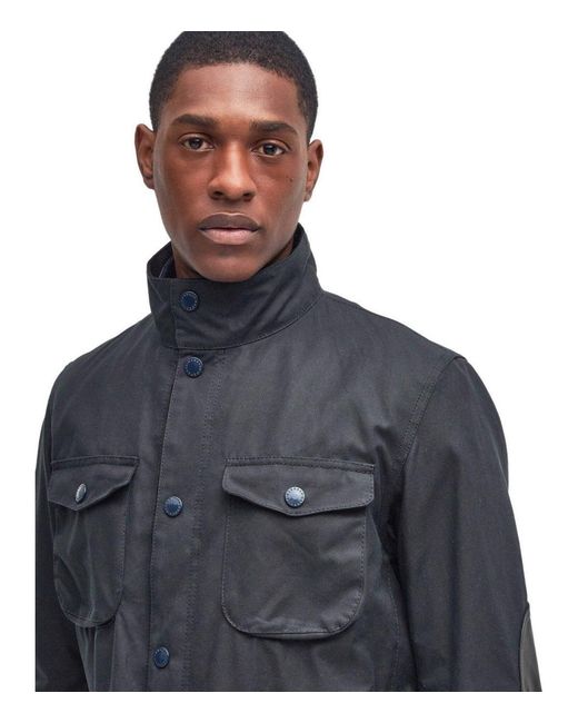 Barbour Blue Giacca Ogston Wax Blu for men