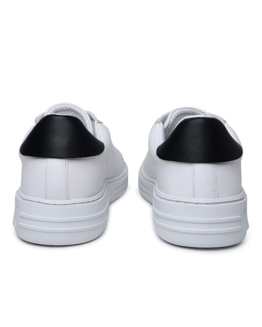 MSGM White Leather Sneakers