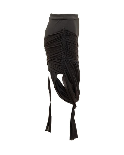J.W. Anderson Black Skirt With Braided Design