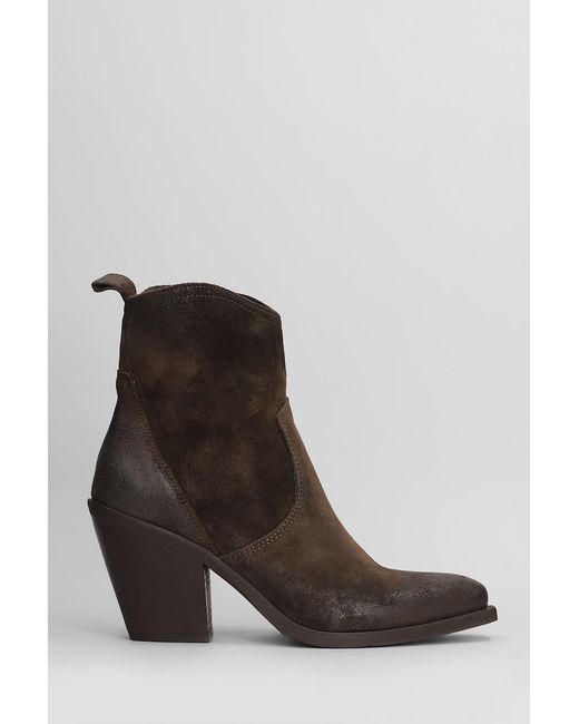 METISSE Brown Texan Ankle Boots