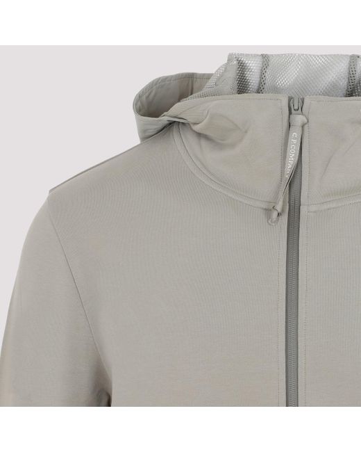 C.P. Company Metropolis Zipped Hoodie Sweatshirt in Gray for Men