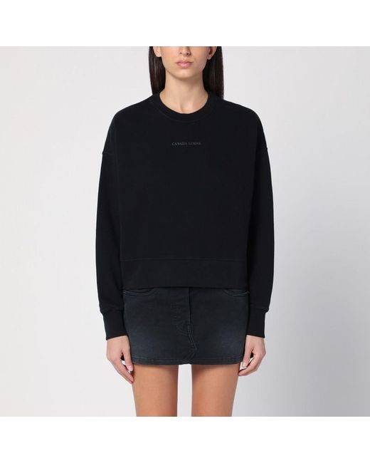 Canada Goose Black Cotton Crewneck Sweatshirt