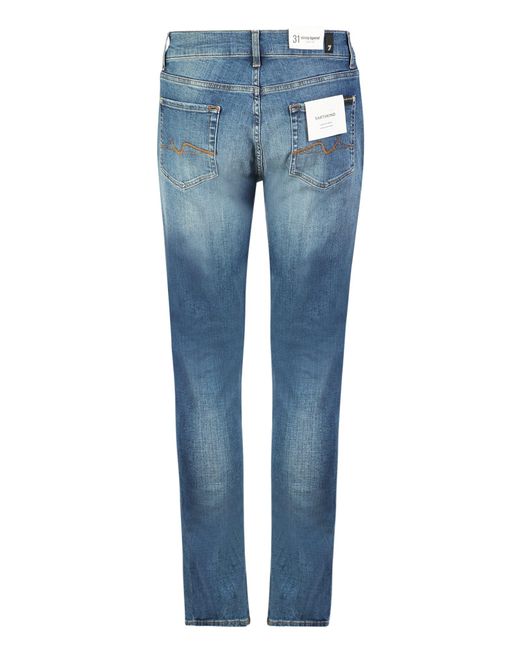 7 For All Mankind Denim Simple And Essential Slim Jeans in Blue for Men -  Save 20% | Lyst