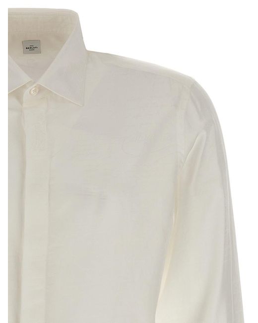Berluti White Scritto Andy Shirt for men