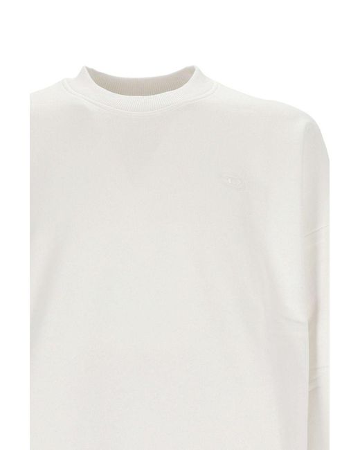 DIESEL White Sweaters for men