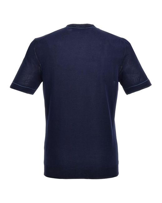 Moorer Blue 'jairo' T-shirt for men