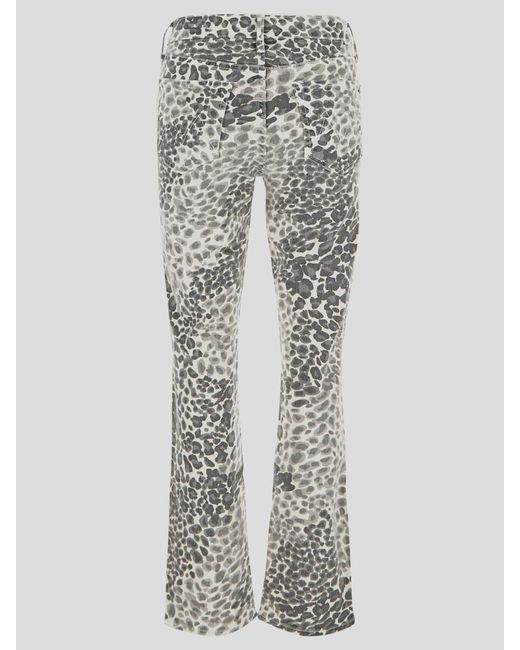 Mother Gray Leopard Jeans
