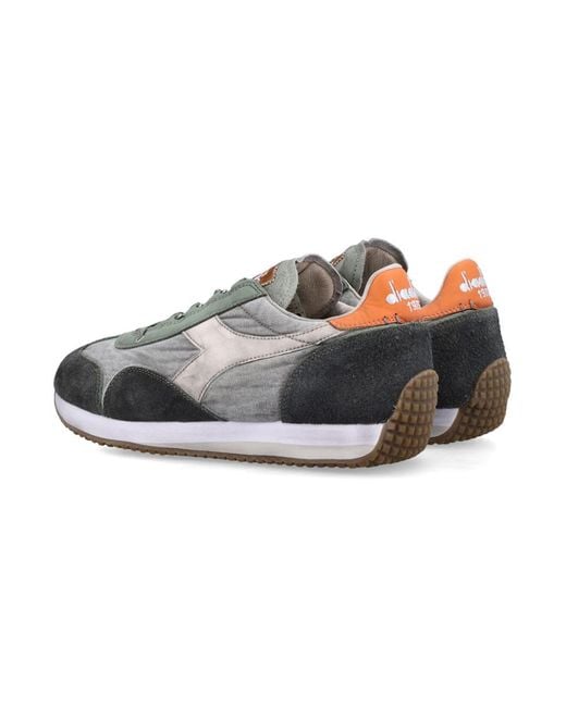 Diadora Gray Equipe Dirty Stone Wash Evo Sneakers