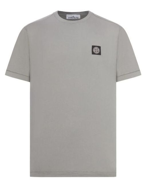 Stone Island Gray T-Shirts And Polos for men