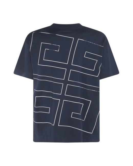 Givenchy Blue T-shirts And Polos for men