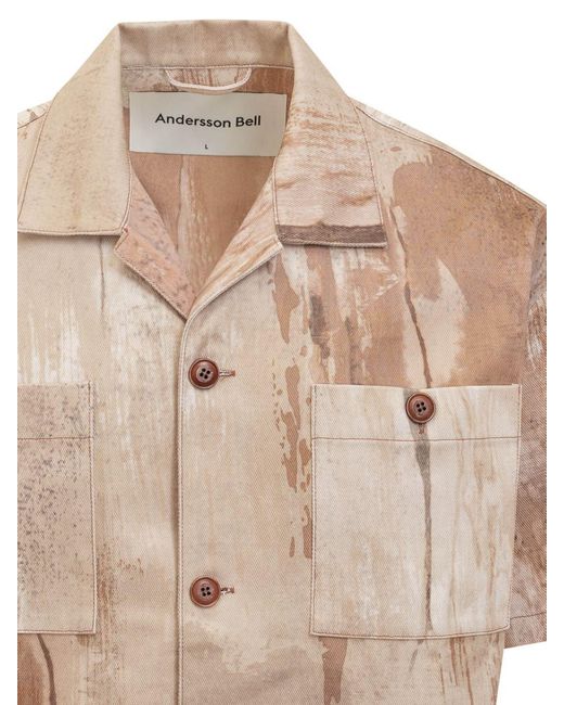 ANDERSSON BELL Natural Tie Dye Shirt for men